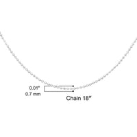 .925 Sterling Silver 0.7mm Slim and Dainty Unisex 18