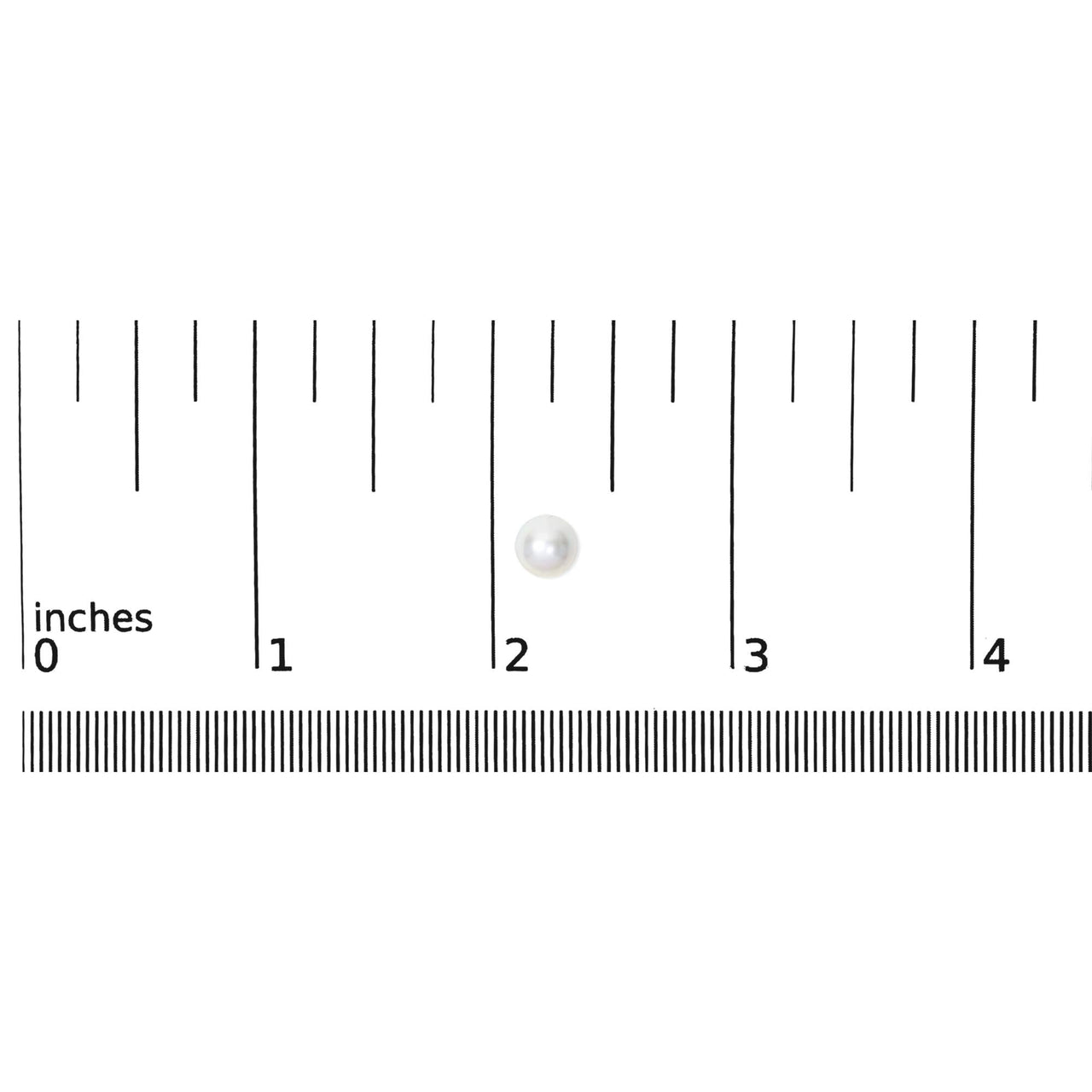 .925 Sterling Silver 7-7.5MM  Cultured Freshwater Pearl Solitaire Stud Earrings