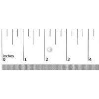 .925 Sterling Silver 7-7.5MM  Cultured Freshwater Pearl Solitaire Stud Earrings