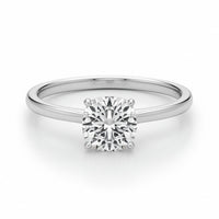 1 Carat Cushion Lab Grown IGI G/VS1 Diamond Solitaire Ring in 10K White Gold - KIAHMILLA