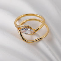 1 Carat Moissanite 925 Sterling Silver 2pcs Ring Set - Coolpeacock