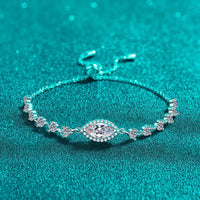 1 Carat Moissanite 925 Sterling Silver Bracelet - Coolpeacock