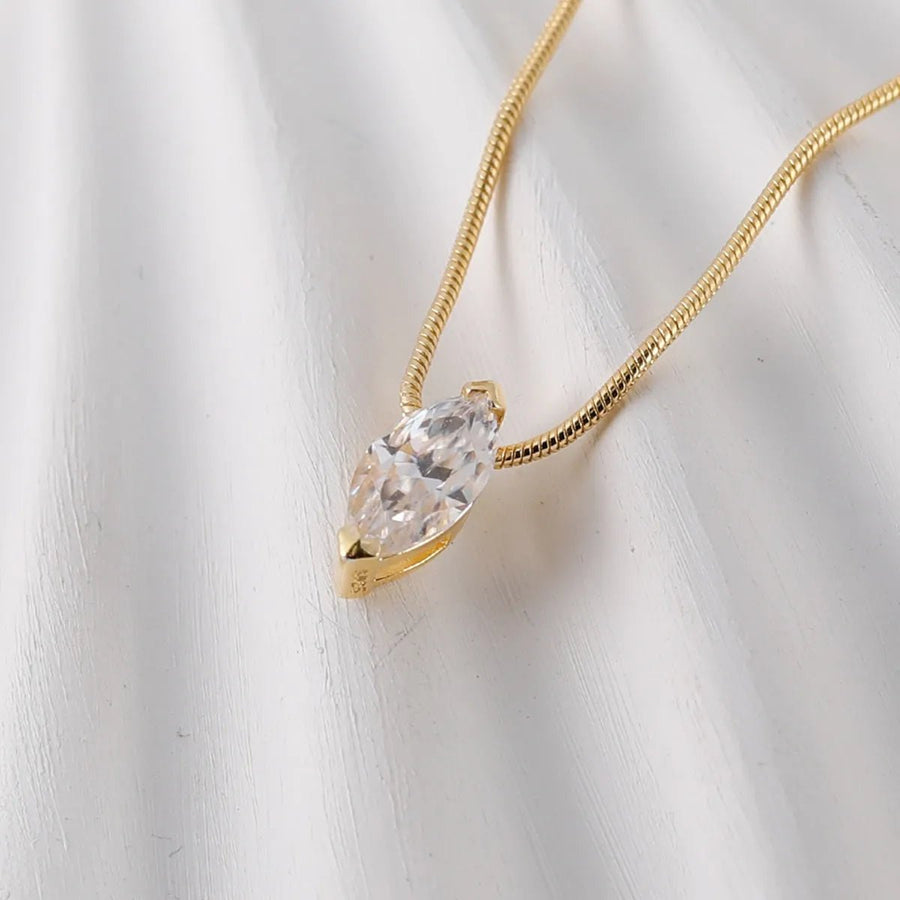 1 Carat Moissanite 925 Sterling Silver Necklace - Coolpeacock