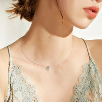 1 Carat Moissanite 925 Sterling Silver Necklace - Coolpeacock