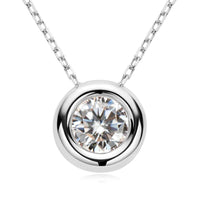 1 Carat Moissanite 925 Sterling Silver Necklace - Coolpeacock
