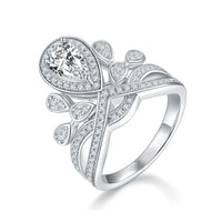 1 Carat Moissanite 925 Sterling Silver Ring - Coolpeacock