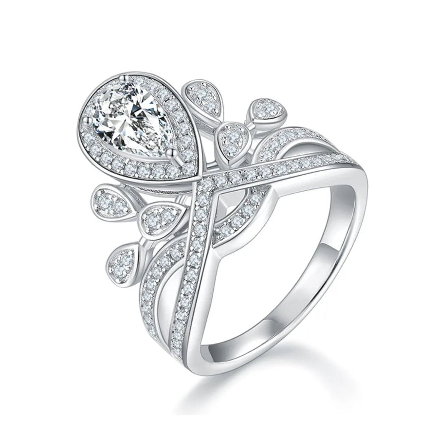 1 Carat Moissanite 925 Sterling Silver Ring - Coolpeacock