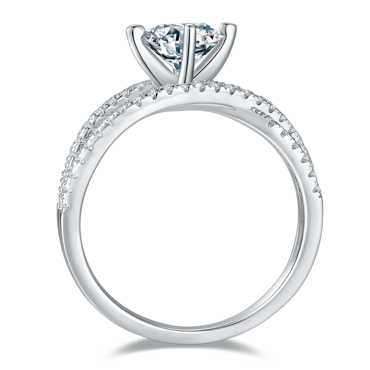 1 Carat Moissanite 925 Sterling Silver Ring - Coolpeacock