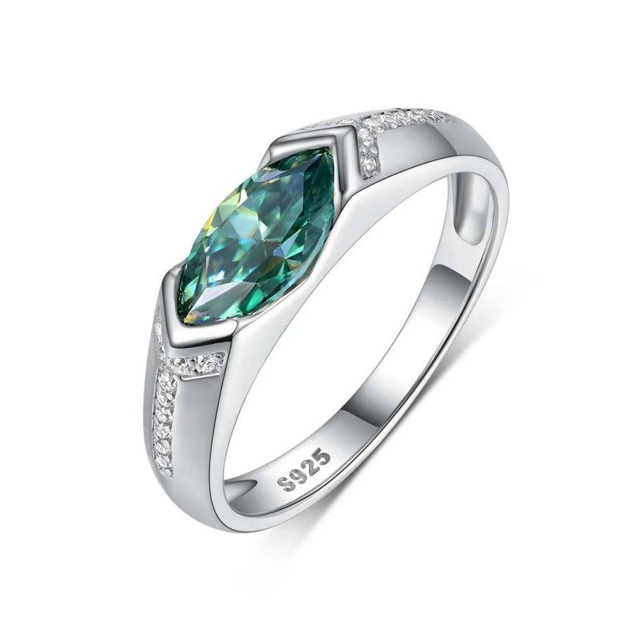 1 Carat Moissanite 925 Sterling Silver Ring - Coolpeacock
