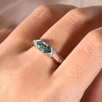 1 Carat Moissanite 925 Sterling Silver Ring - Coolpeacock