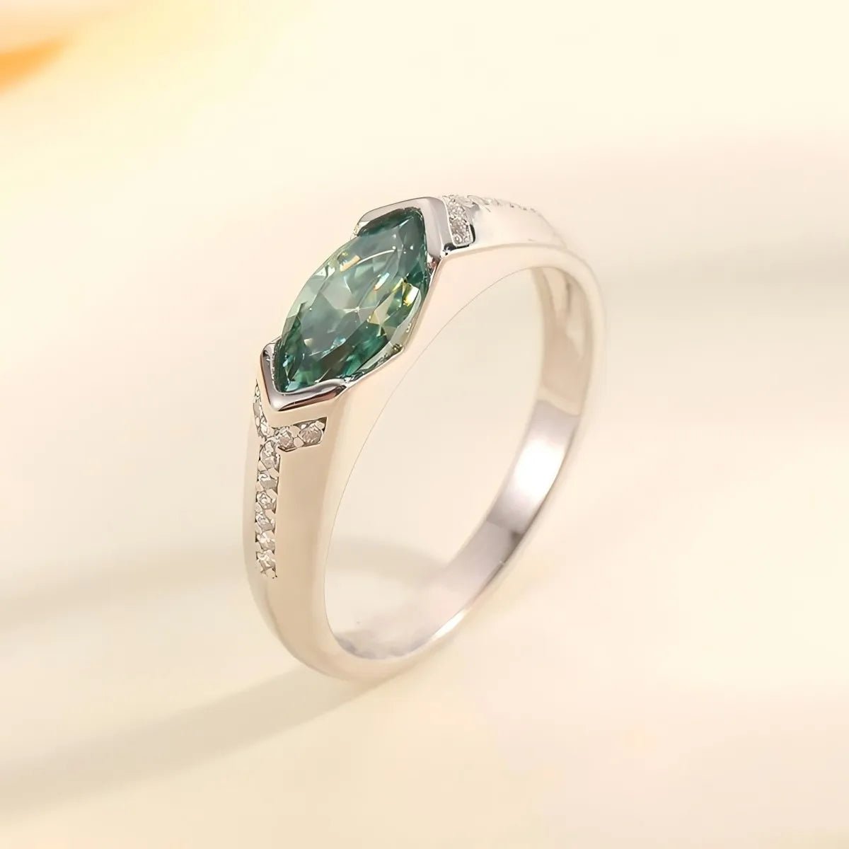 1 Carat Moissanite 925 Sterling Silver Ring - Coolpeacock