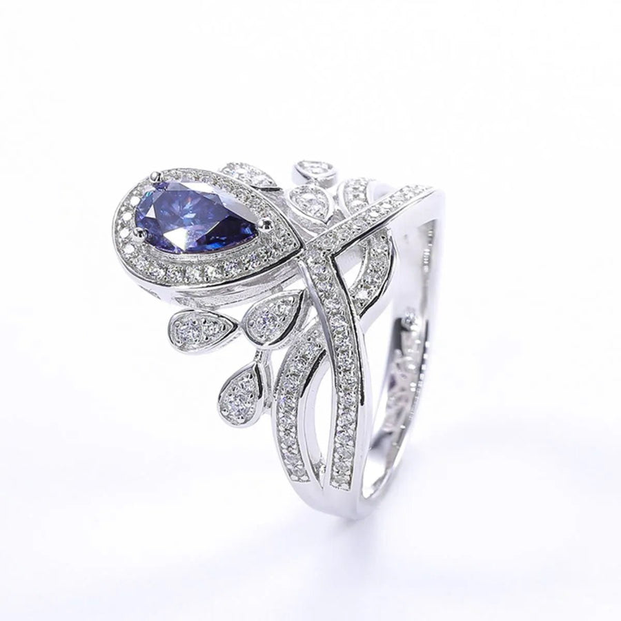 1 Carat Moissanite 925 Sterling Silver Ring - Coolpeacock