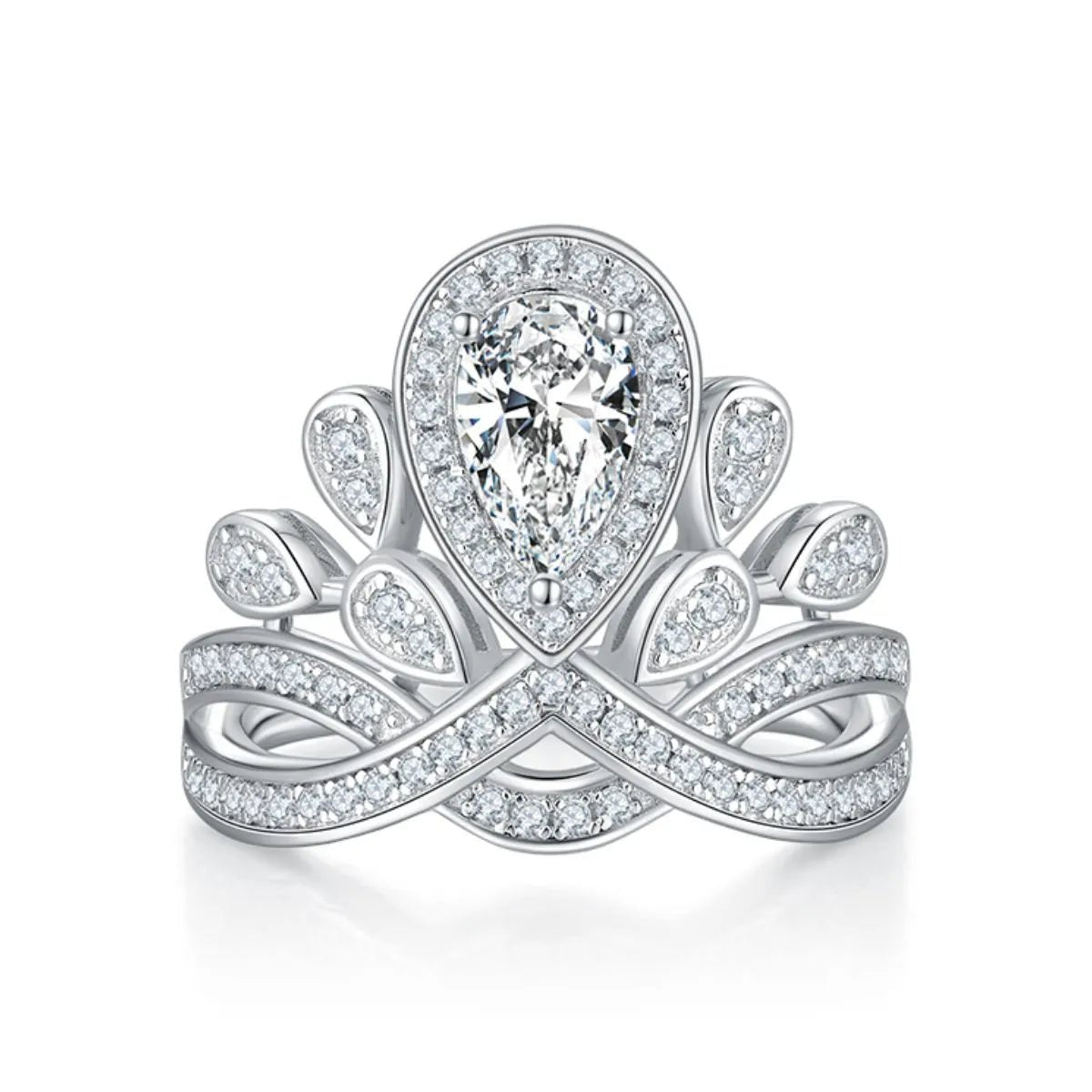 1 Carat Moissanite 925 Sterling Silver Ring - Coolpeacock