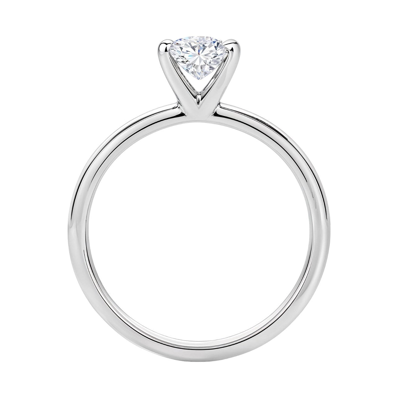 1 Carat Princess Lab Grown IGI G/VS1 Diamond Solitaire Ring in 10K White Gold - KIAHMILLA