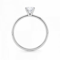 1 Carat Radiant Lab Grown IGI G/VS1 Diamond Solitaire Ring in 10K White Gold - KIAHMILLA