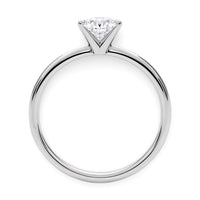 1 Carat Round Lab Grown IGI G/VS1 Diamond Solitaire Ring in 10K White Gold - KIAHMILLA