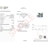1 Carat Round Lab Grown IGI G/VS1 Diamond Solitaire Ring in 14K White Gold - KIAHMILLA