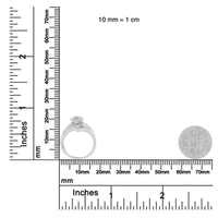 10K White Gold 1/2 cttw Diamond Cluster Ring (H-I Clarity, I2-I3 Color)