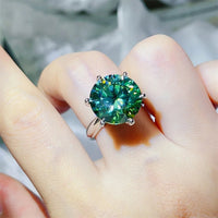 10 Carat Moissanite 925 Sterling Silver Ring - Coolpeacock
