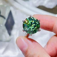 10 Carat Moissanite 925 Sterling Silver Ring - Coolpeacock