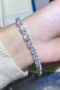 10 Carat Moissanite Platinum - Plated Bracelet - Coolpeacock