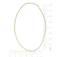 Men's Solid 10K Yellow Gold 3.2mm Light Rope Chain Necklace