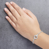 14K White Gold 2-1/2 Cttw Baguette and Round Diamond Toggle Tennis Bracelet - KIAHMILLA