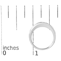 14K White Gold Alternating 1.0 Cttw Round and Baguette Diamond Channel Band Ring - KIAHMILLA