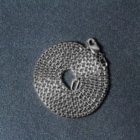 14k White Gold Solid Round Box Chain (2.5 mm) - KIAHMILLA