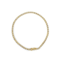 14K Yellow Gold Classic 5.00 Cttw Diamond Tennis Bracelet - KIAHMILLA