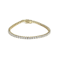 14K Yellow Gold Classic 5.00 Cttw Diamond Tennis Bracelet - KIAHMILLA