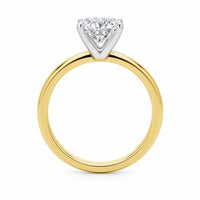 1.50Ct Cushion Lab Grown IGI G/VS1 Diamond Ring in 14K Yellow Gold - KIAHMILLA