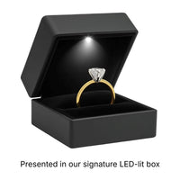 1.50Ct Emerald Lab Grown IGI G/VS1 Diamond Ring in 10K Yellow Gold - KIAHMILLA