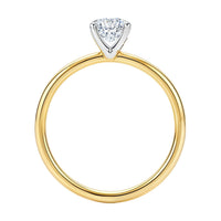 1.50Ct Emerald Lab Grown IGI G/VS1 Diamond Ring in 14K Yellow Gold - KIAHMILLA