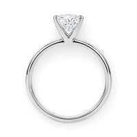 1.50Ct Princess Lab Grown IGI G/VS1 Diamond Ring in 14K White Gold - KIAHMILLA
