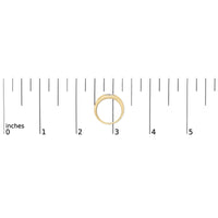 18K Yellow Gold 1/10 Cttw Diamond Star Burst Inlay Ring