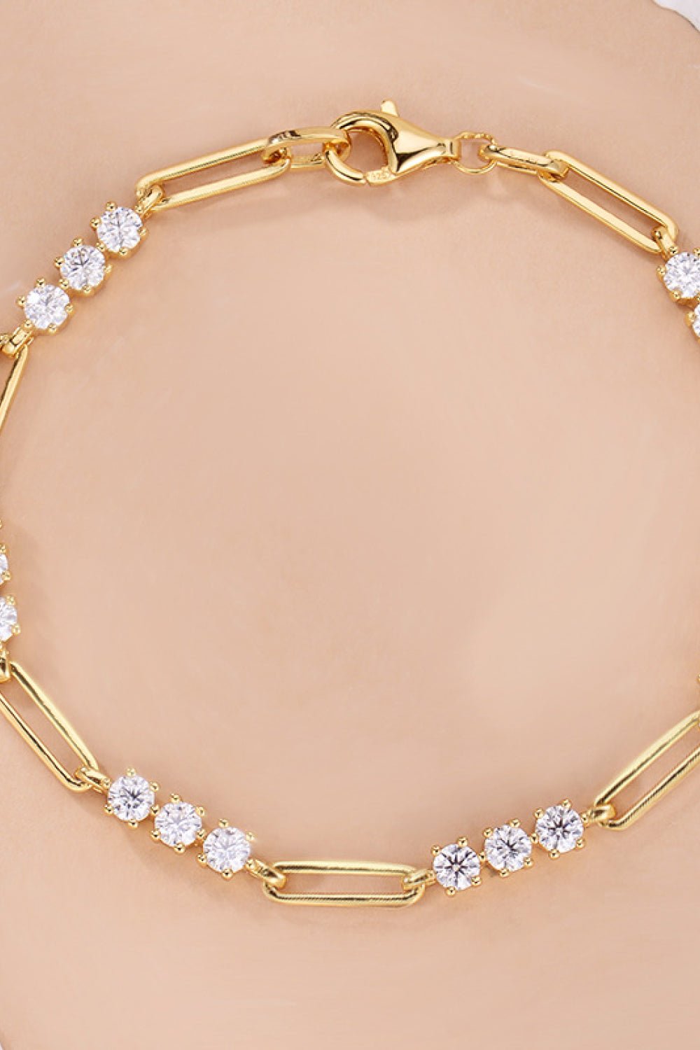 1.8 Carat Moissanite 925 Sterling Silver Bracelet - Coolpeacock