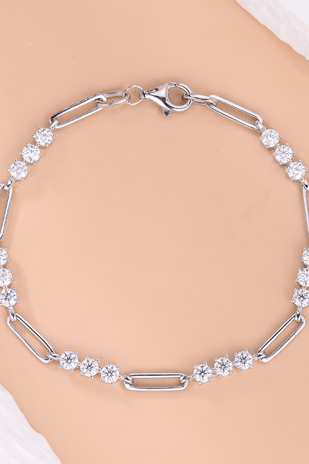 1.8 Carat Moissanite 925 Sterling Silver Bracelet - Coolpeacock