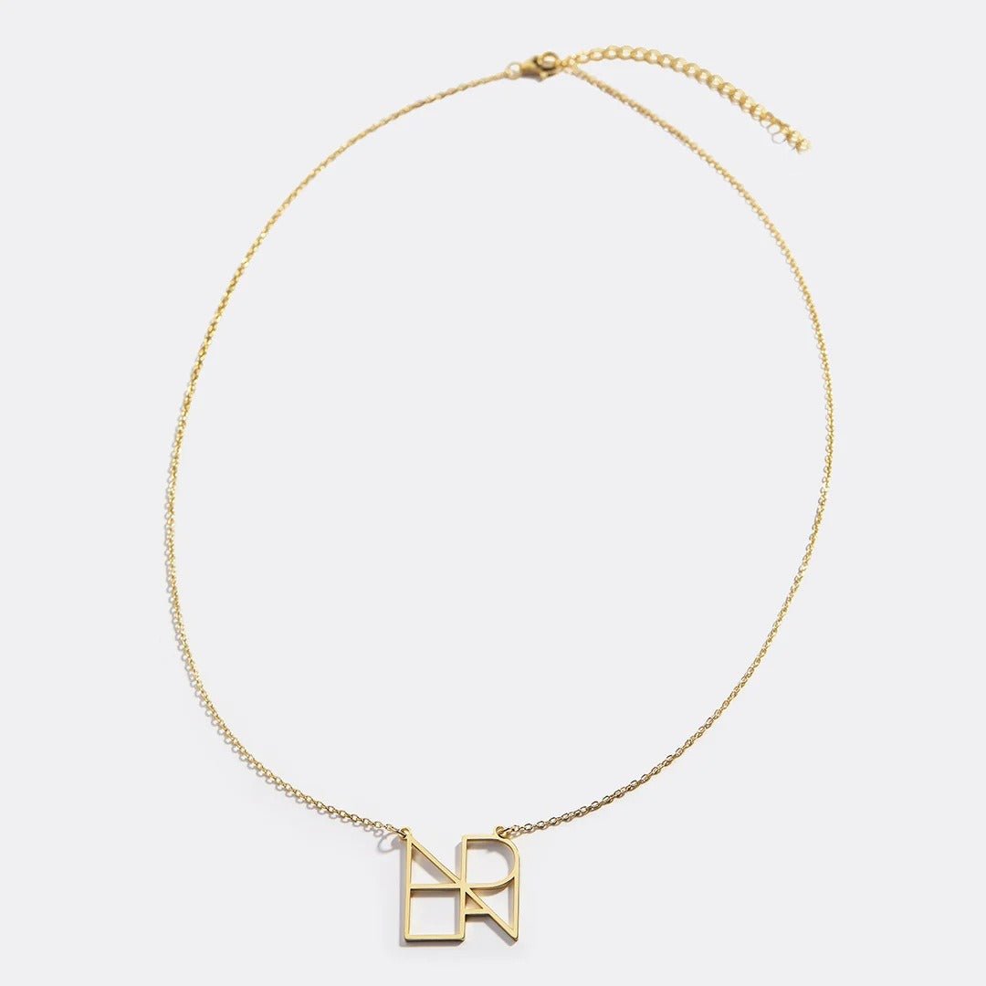 18k gold light luxury combination customized letter necklace - KIAHMILLA