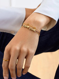 18K Gold - Plated Titanium Steel Bracelet - Coolpeacock