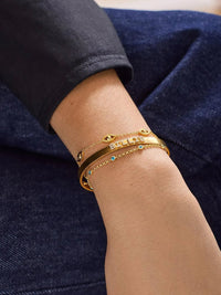 18K Gold - Plated Titanium Steel Bracelet - Coolpeacock