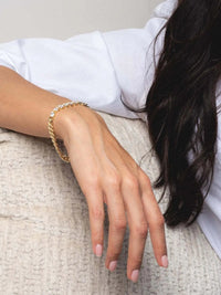 18K Gold - Plated Zircon Necklace and Bracelet Jewelry Set - Coolpeacock