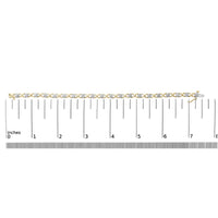 10K Yellow Gold Plated .925 Sterling Silver Diamond Accent Cluster and X Link Bracelet