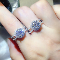 2 Carat 925 Sterling Silver Moissanite Ring - Coolpeacock