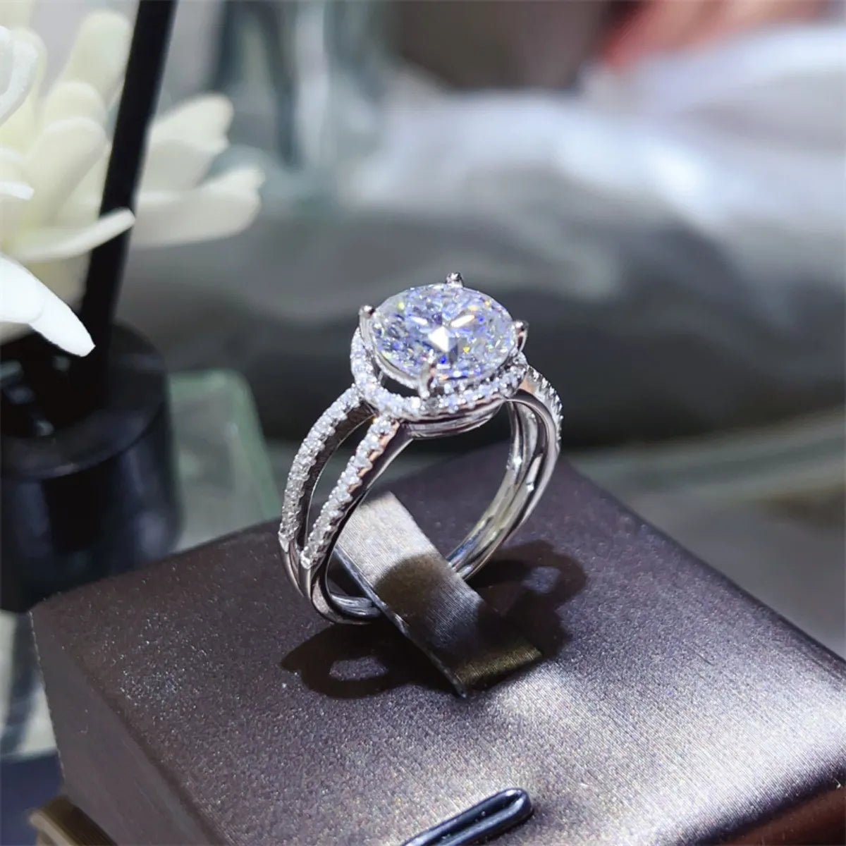 2 Carat 925 Sterling Silver Moissanite Ring - Coolpeacock