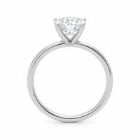 2 Carat Cushion Lab Grown IGI G/VS1 Diamond Solitaire Ring in 14K White Gold - KIAHMILLA
