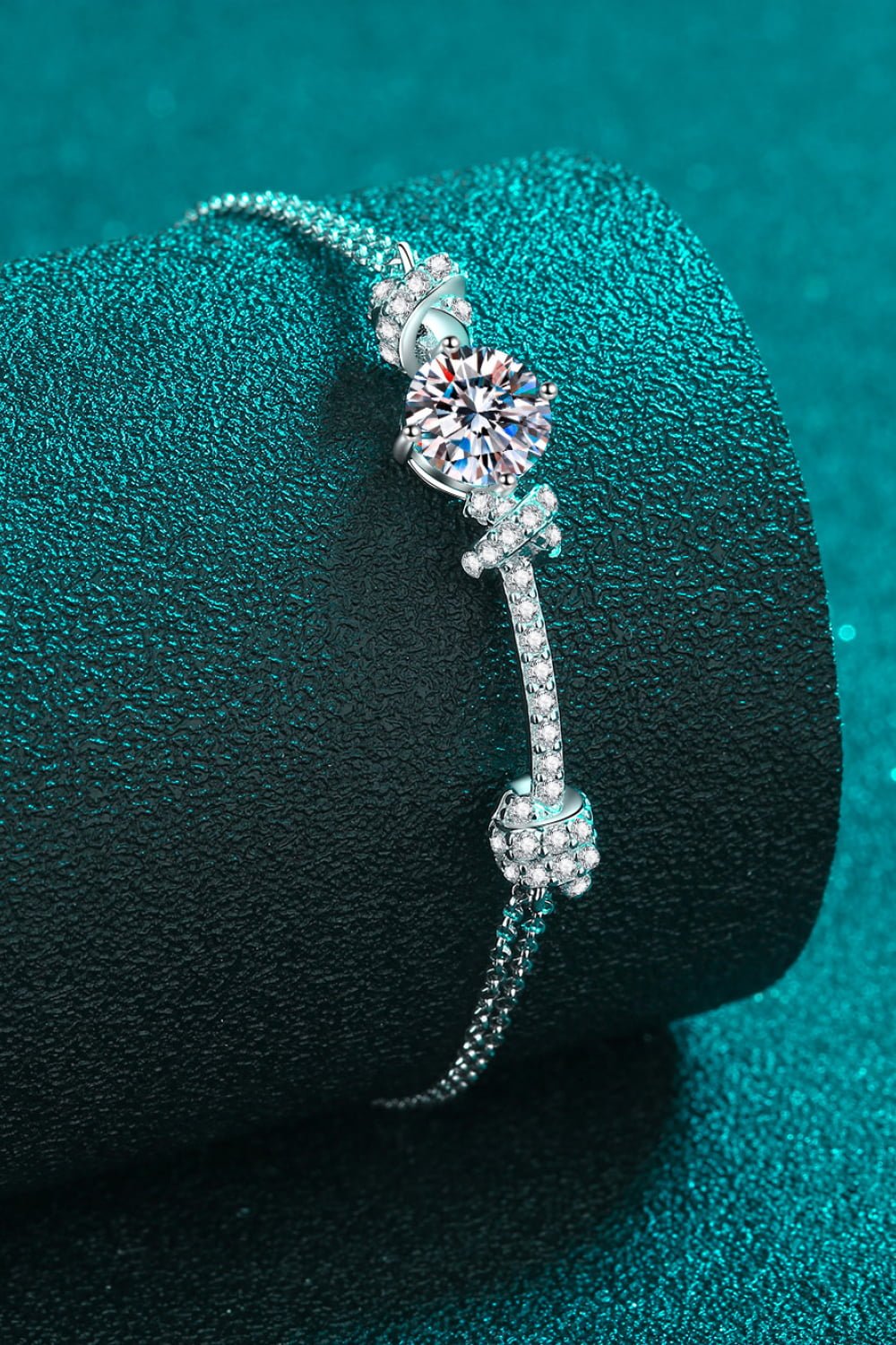 2 Carat Moissanite 925 Sterling Silver Bracelet - Coolpeacock