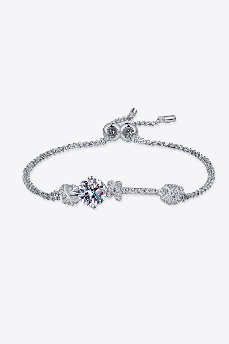 2 Carat Moissanite 925 Sterling Silver Bracelet - Coolpeacock