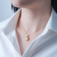 2 Carat Moissanite 925 Sterling Silver Pendant Necklace - Coolpeacock