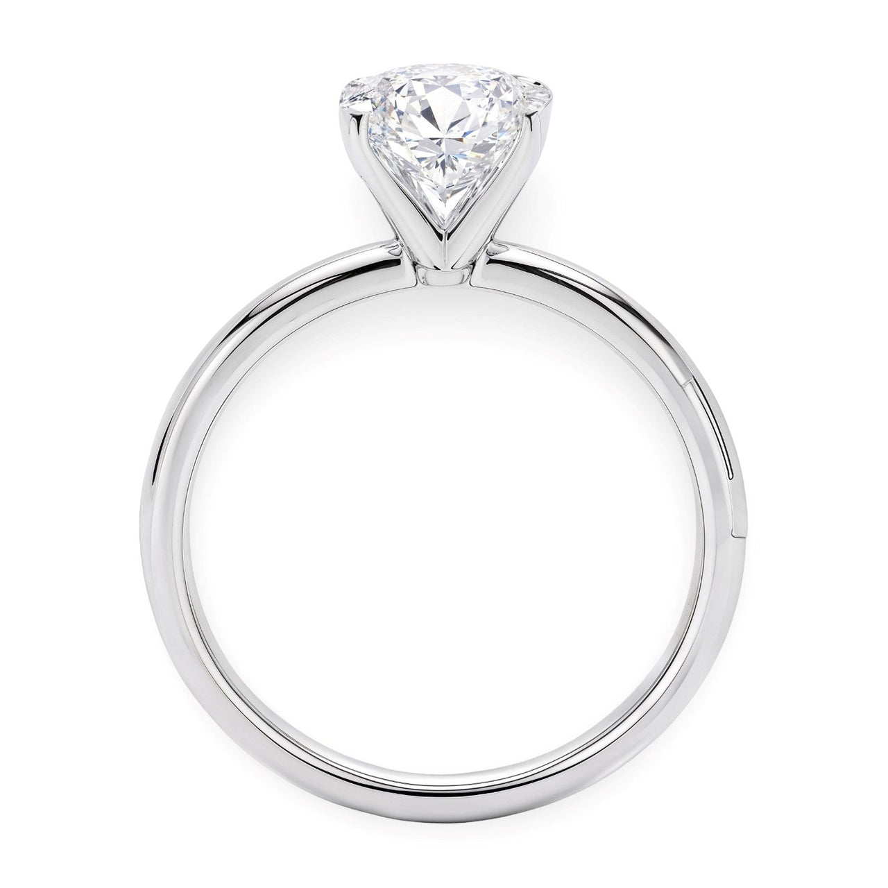 2 Carat Oval Lab Grown IGI G/VS1 Diamond Solitaire Ring in 10K White Gold - KIAHMILLA